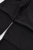 Double placket eyelet wide pants
