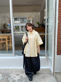 Kituri Summer Raw Denim Balloon Wide Pants