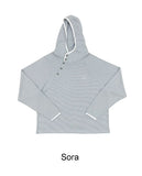 Lucael diagonal button hoodie