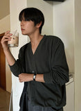 Summer drop line button detail mix cardigan