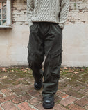 Forty Pigment Pintuck Wide Cargo Pants