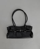 Bet Crack Leather Belt Shoulder Bag