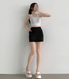 Tight Banding H-line Cotton Skirt Pants