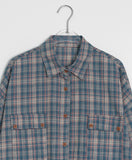 [BAONHAUS] Vintage Check Pocket Over Shirt