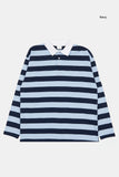 Moab over stripe collar T-shirt