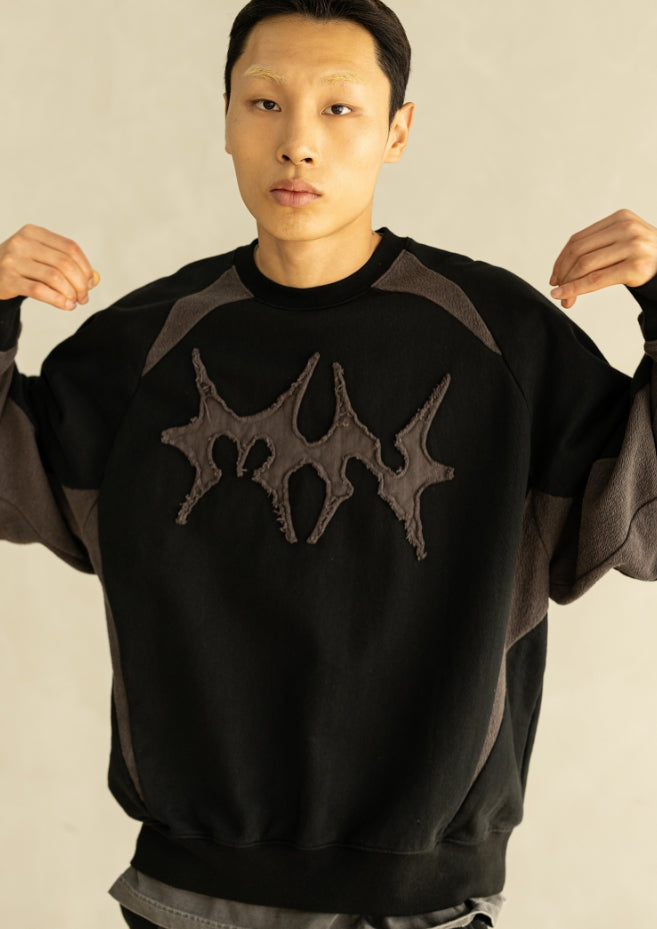 ●MASSNOUN● MN DART SPORTY REVERSE SWEAT SHIRTS (2色) massnoun(マスノウン) - MNダートスポーティーリバース
