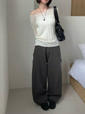 Teto Cargo Carpenter Cotton Wide Pants