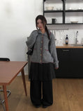 [Brushed Lining] Akan Brushed Wide Training Banding Pants