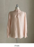 Eloni satin tie blouse