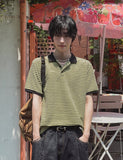Belu Stripe Collar Short Sleeve T-shirt