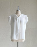 Pure Tulip Chiffon Tie Blouse