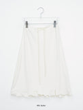 Tecto Summer Frill Banding Midi Skirt