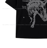 Nity Horse Printed One-Shoulder Short Sleeve