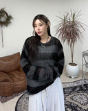Rical Stripe Mesh Knit