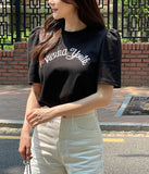 Vienna Lettering Puff Short Sleeve T-Shirt