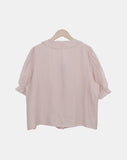 Morein Frill Short Sleeve Blouse