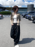 Cardan Pocket Slim Bomber Semi-Crop Jacket