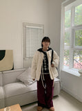 Vominde corduroy color wide pants
