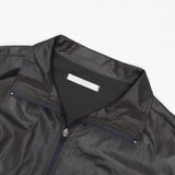 Glossy Coated Blouson Jumper