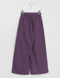 Gyudi Summer Check Banding Wide Pants