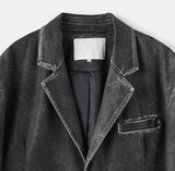 Use Vintage Leather Blazer