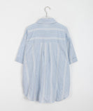 Jyuimi Summer Stripe Roll-up Over Short Sleeve Shirt
