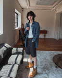 Gody Non-Fade Bermuda Denim Pants