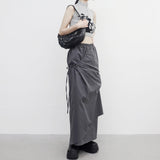 Seleun String Shirring Long Skirt