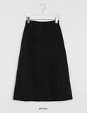 Poiku Nylon Banding Long Skirt