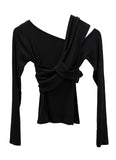 Art Knot One-Shoulder Tee