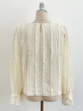 Lamang Frill Lace Puff Blouse