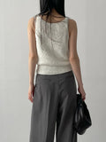 Tail Square Knit Vest