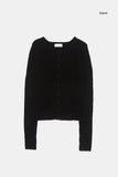 Need wool crop round-neck cardigan