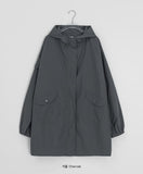 Reget Hood Long Bomber Jacket