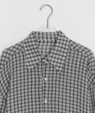 Bilte Summer Seersucker Check Long Sleeve Shirt