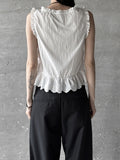 Punching Lace Frill Sleeveless