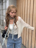 Theco Round Button Knit Cardigan