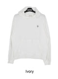 Lock embroidery hooded long sleeve