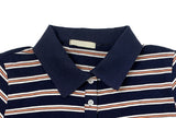 Weedon Shirring Stripe Collar Short Sleeve T-shirt