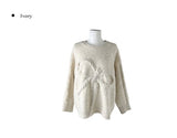 Megan Ribbon Overfit Round Knit