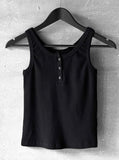 Laz Henley Neck Sleeveless