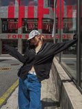 B-point balloon denim pants