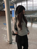 [MADE] Amon Stripe Color Matching Shirring Hood T-shirt