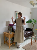 Newkitter Stripe Layered Sleeveless Long One Piece