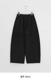 Calcott Cargo Brushed Banding Balloon Wide Pants