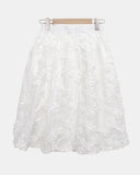 Laken Flower Embroidered Midi Skirt