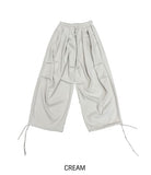Graph Pintuck Parachute Balloon Pants