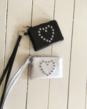 Lendin Heart Rivet Strap Keyring Mini Bag