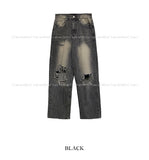 Vintage destroyed denim