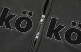 [2-WAY] KOKO Applique Pigment Hooded Zip-Up
